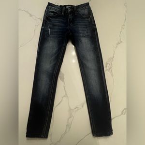 KanCan mid rise skinny distressed jeans size 23